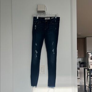 Hollister Women's Dark Blue Skinny Jeans